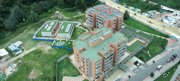 Vista aérea apartamento nogales en Bogotá