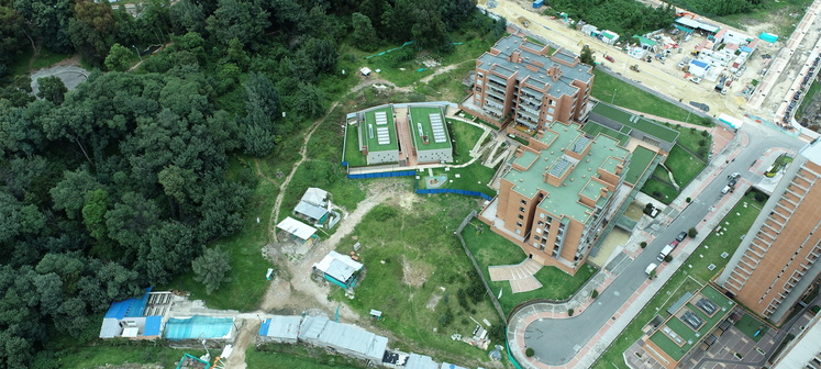 Vista aérea apartamento nogales urbansa Bogotá