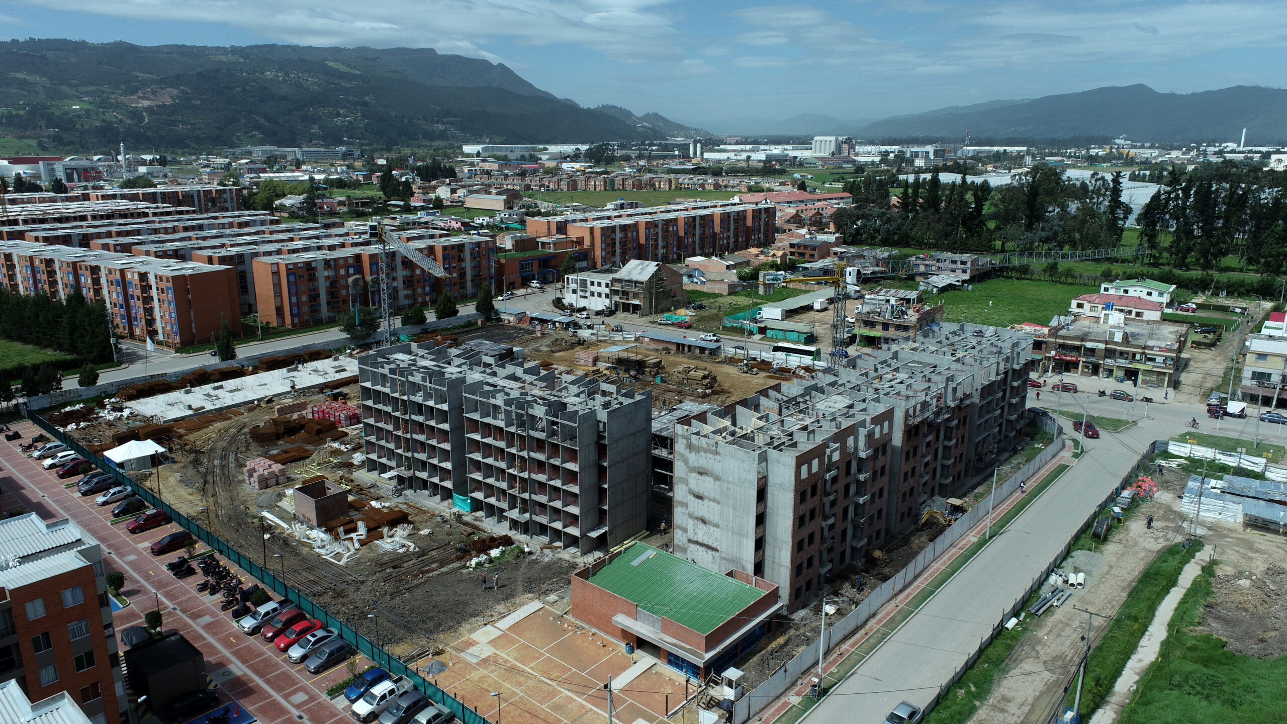 construcción de hacienda Tocancipá en Bogotá