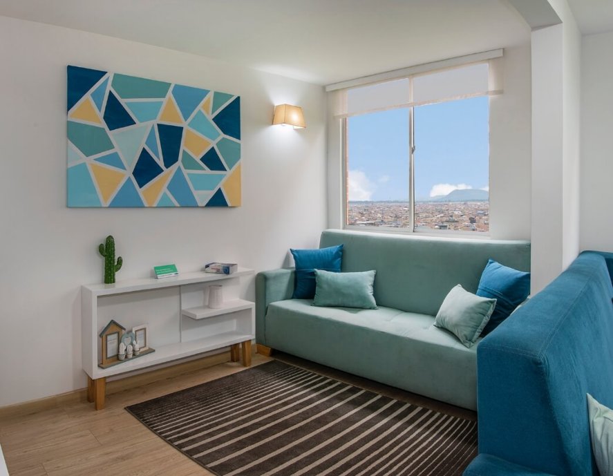sala de estar - proyecto de vivienda no vis en bogota - apartamentos en venta en castilla - proyectos nuevos de vivienda