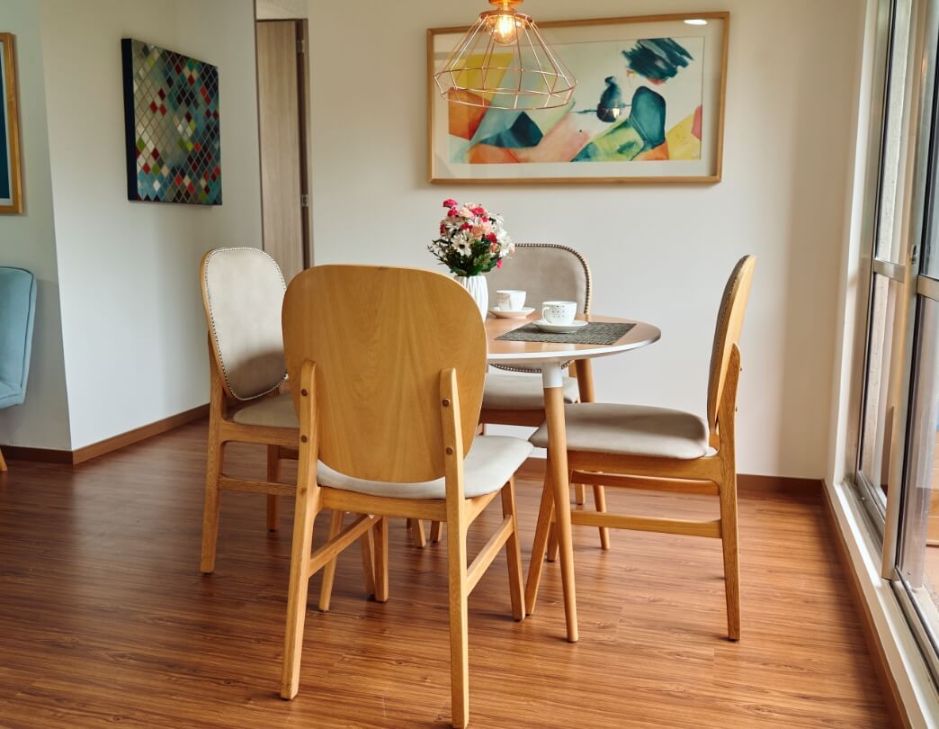 sala comedor - apartamentos en venta en Tocancipá - hacienda Tocancipá - urbansa tocancipa - proyectos de vivienda - piso laminado