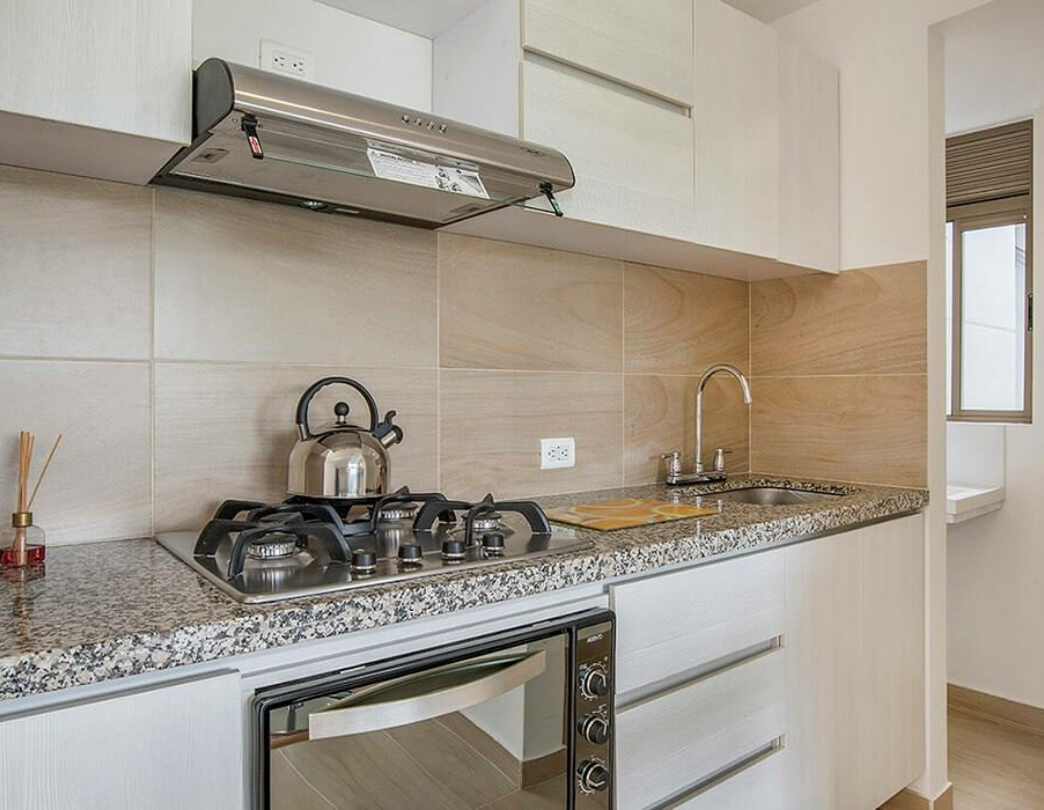 cocina integral- acabado de apartamentos - Rioja hacienda la estancia - urbansa - apartamento en venta calle 170 bogotá