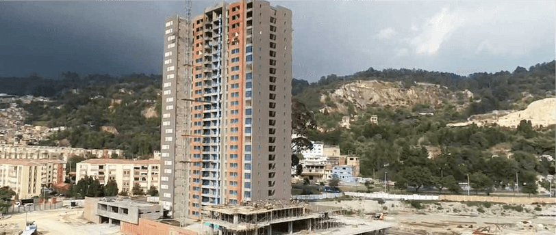 fachada condominio Rioja hacienda la estancia - avance de obra - proyecto de vivienda calle 170 bogota